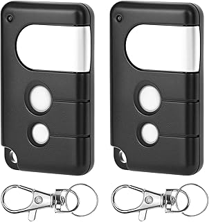 QWORK® 2 Pièces télécommande d'ouvre-Porte Garage, 433,92 MHz télécommande Garage, Compatible avec Chamberlain MotorLift LiftMaster 84330E 84333E 84335E 8747E