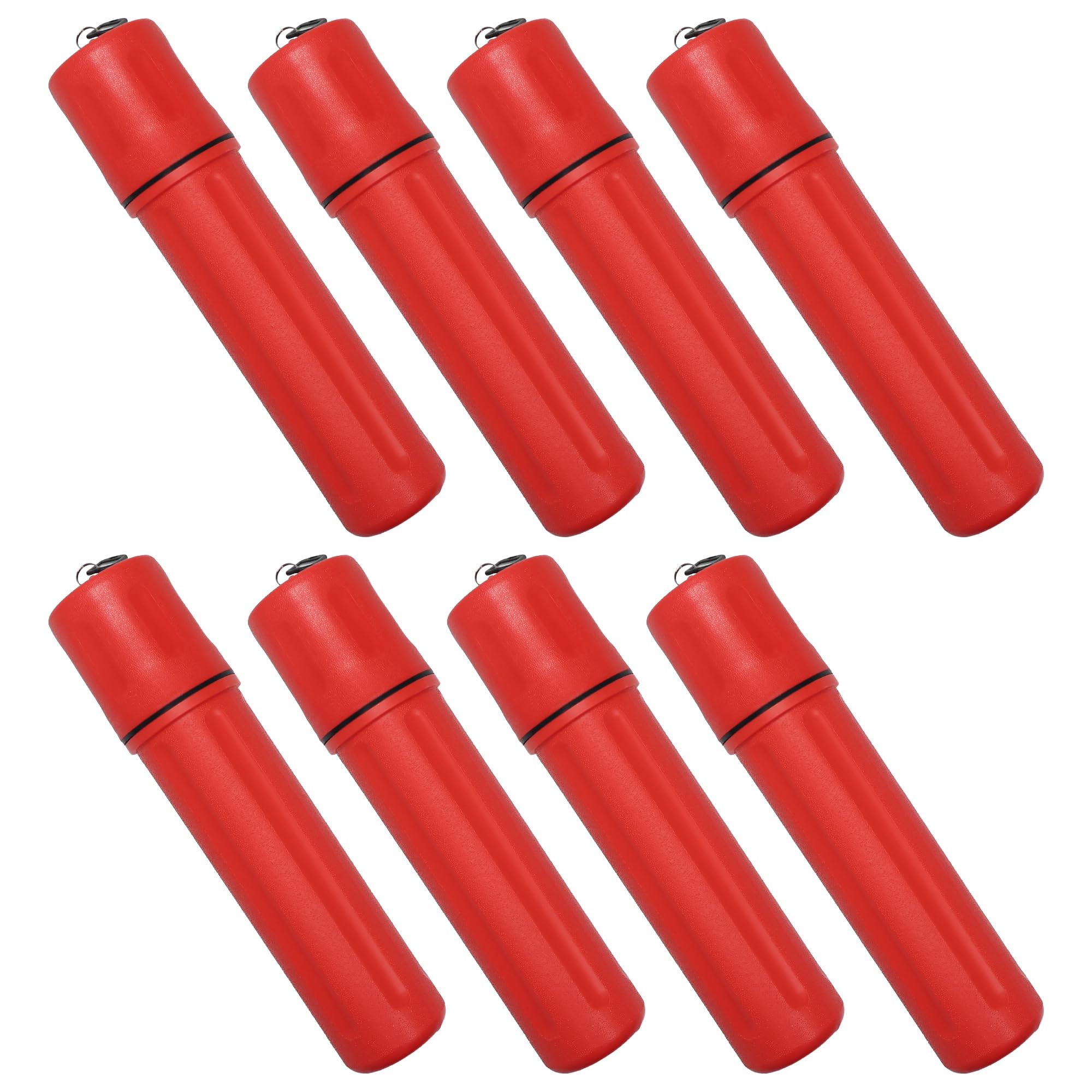 Blue Demon SMAW/Stick Welding Electrode Storage Tube, 3” x 14”, waterproof, airtight, 8 Pack, Red