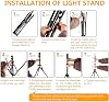 Kit de Luz de Anillo de 18 Pulgadas, 55W 6700K Luz LED Regulable, Trípode, Control Remoto, Caja para Cámara, Smartphone, YouTube, TikTok, Autorretratos, CRI95 (Negro) 5