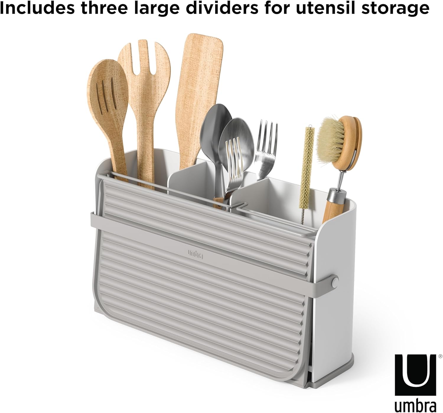 Umbra Sling Dishrack, White/Grey