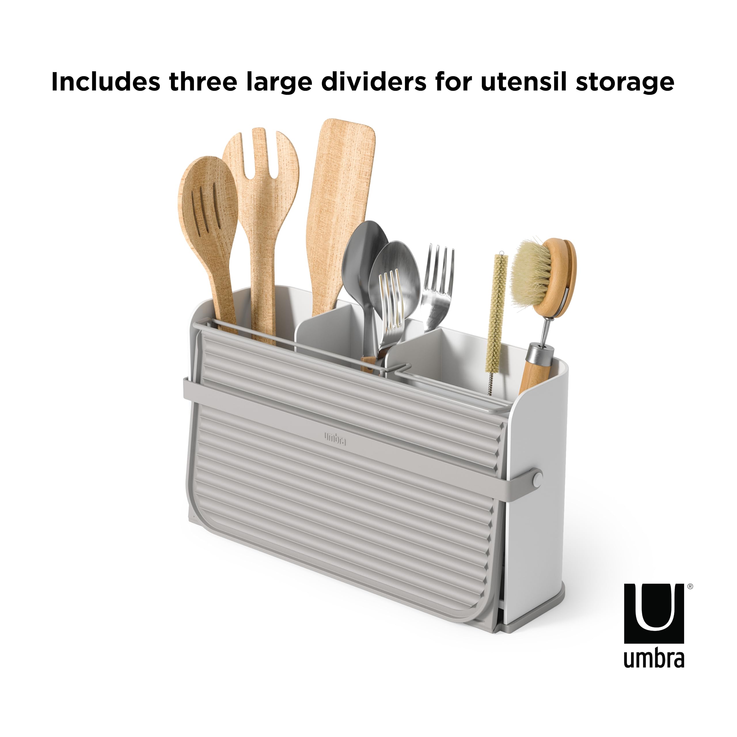Umbra Sling Escurreplatos Plegable Junto al Fregadero, Blanco