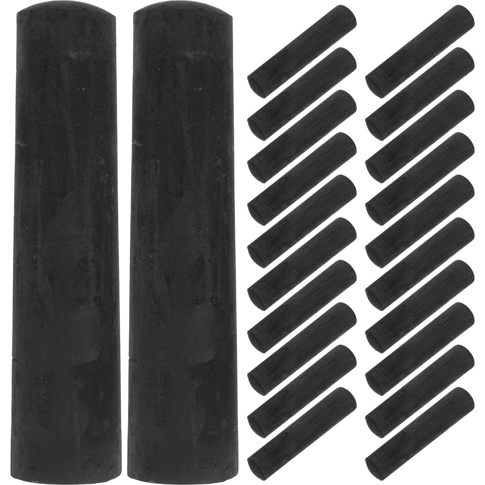 Operitacx 40 gessetti neri per insegnamento e lavagne - Gessetti per giochi all'aperto per insegnanti e studenti - Materiali artistici per la classe, lunghezza 10 cm