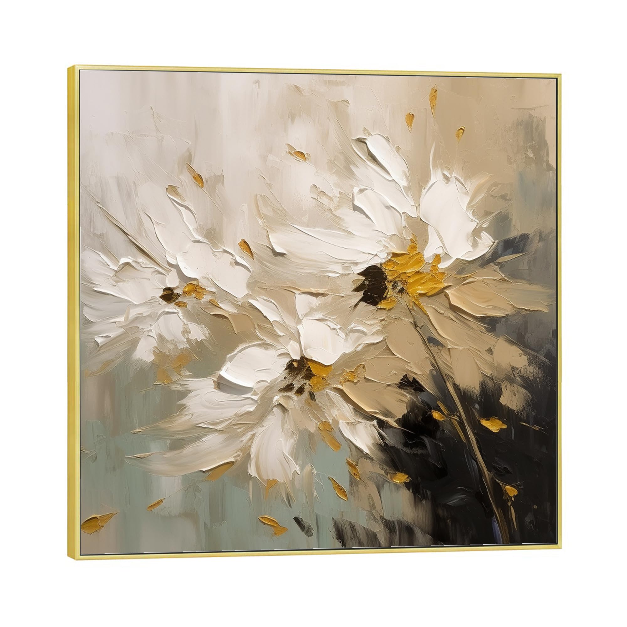 Amazon.com: ‎UYLHJKLZ Original Abstract Flower Oil Painting Flower