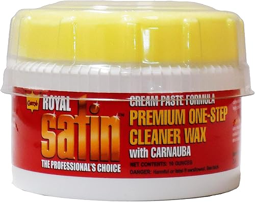 Garry's Royal Satin Cera limpiadora One Step – Limpia profundamente, brilla y protege el acabado de tu vehículo – Auto, camión, autobús –