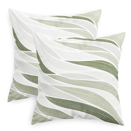 CaliTime Throw Pillow Covers Decorative 18 X 18 Inches Pack