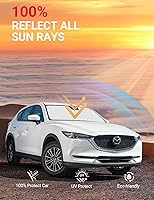 Vista 414 de Proadsy Parasol para parabrisas actualizado 2026, ajuste personalizado, Lexus NX 2022-2025 2026, 4 capas, plegable, protector de parasol frontal que