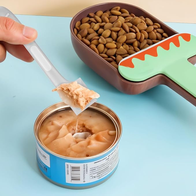 Set de 6 cucharas para comida enlatada de mascotas miniatura 2