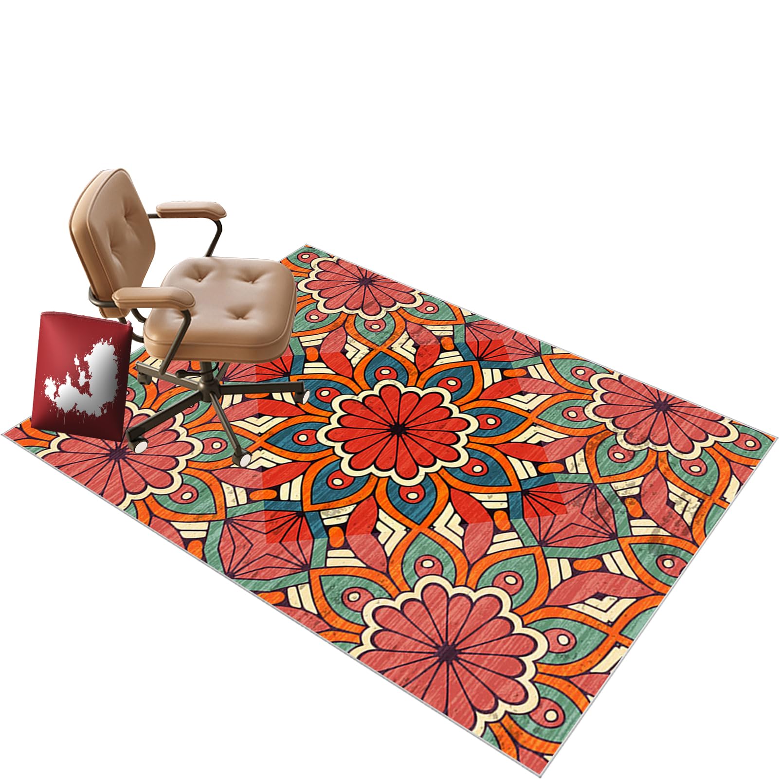 Tapis Chaise de Bureau - Antidérapant Tapis - de Protects de Sol - Rayures Tapis Protège - Sol pour Chaise Silencieux Tapis pour Parquet - Carrelage et Sols Durs - Tapis Chaise Gaming 140 x 160 cm