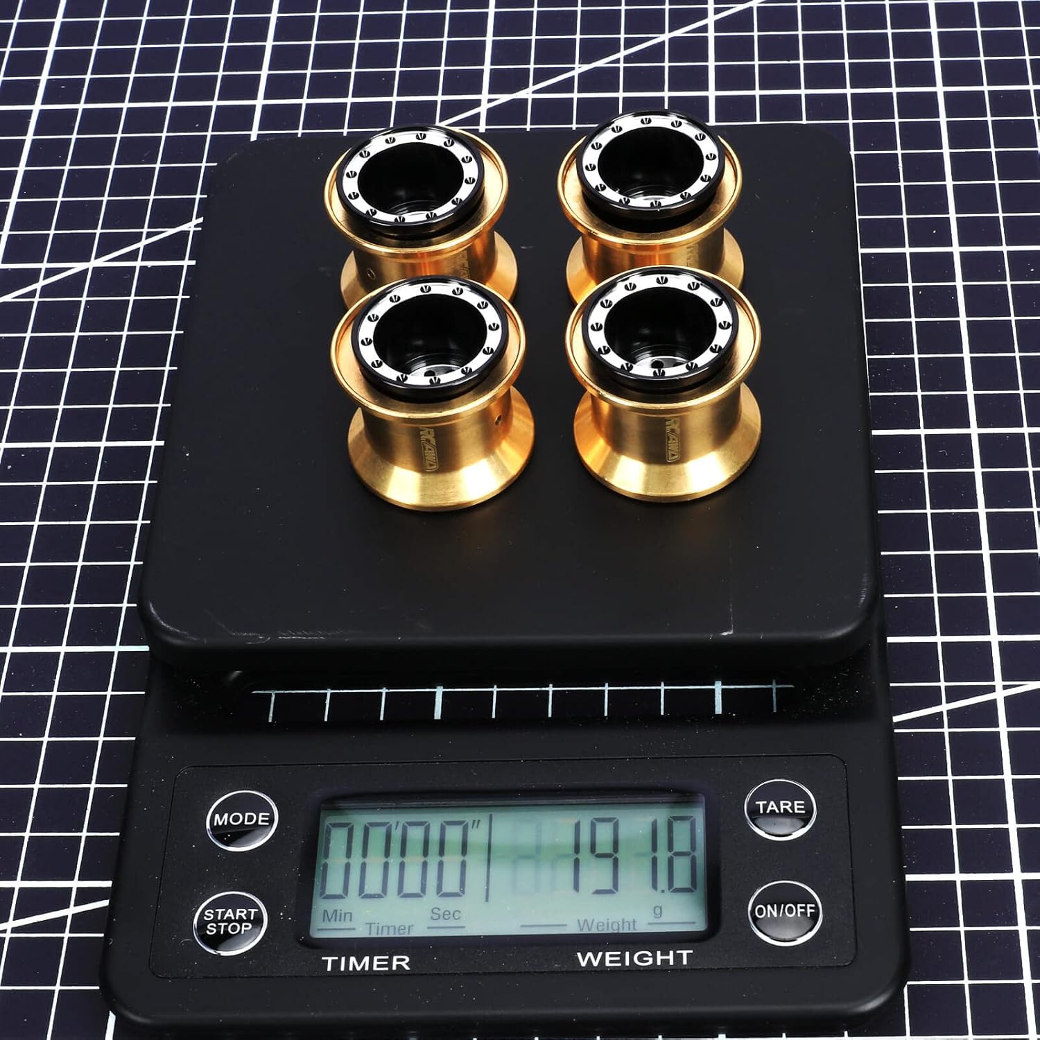 RCAWD Brass Weights 192g RC Wheels for FMS FCX24 1/24 Upgrades Parts Monster Trunk Parts Black