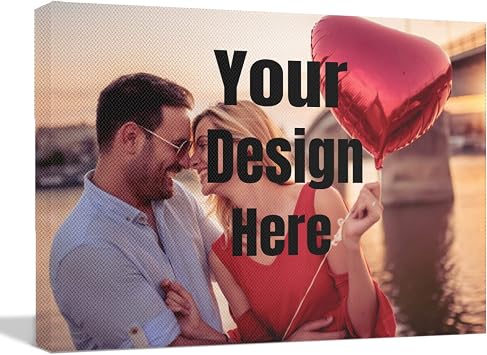 JWBCUU Custom Canvas Prints Personalized Canvas Wall Art with Your Own Photo or Pictures Canvas Frameless Decorative Painting for Home Wall Decoration 12 x 18 Inches