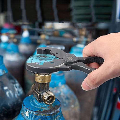 Miniatura 4 de Llave de gas profesional antideslizante ajustable cilindro de lata válvula reductora de presión Llave de cilindro de gas Llave de cilindro de gas