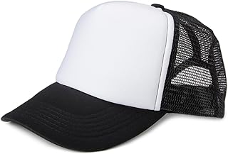 styleBREAKER Gorra de Malla Unisex de 5 Paneles, Gorra de Camionero, Gorra de béisbol, Cierre Ajustable Tipo Click y Snap 04023007