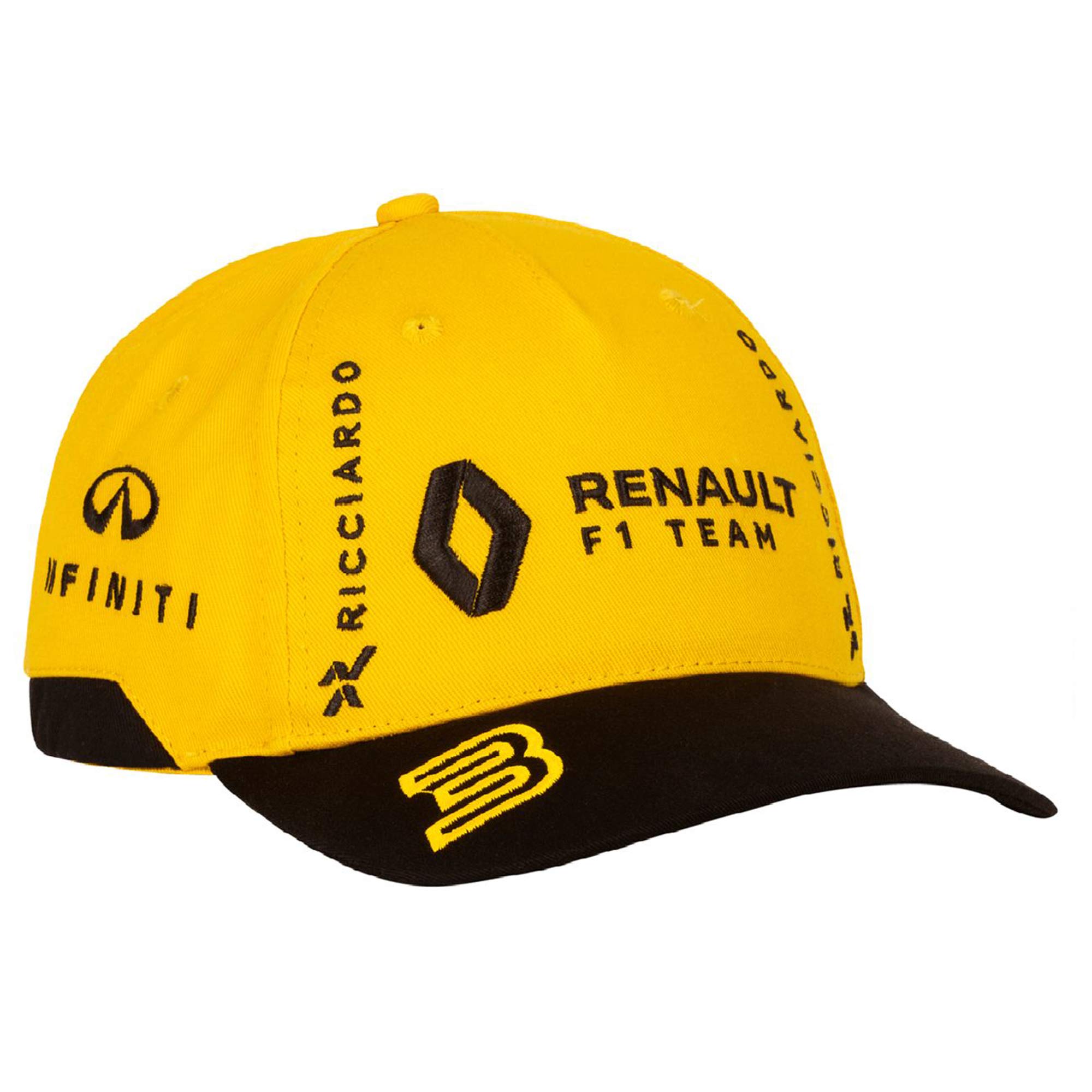Renault F1 Team 2019 Daniel Ricciardo #3 F1 Driver Cap Adult One Size Official