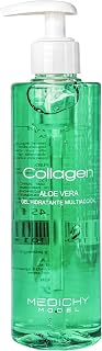MEDICHY MODEL - Collagen Aloe Vera - Hidratación Profunda y Rejuvenecimiento - Fórmula Antioxidante para Piel Suave y Fresca - 240 ml