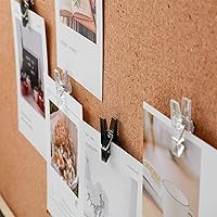 Vista 4 de 32 clips reutilizables para fotos, mini tachuelas de plástico negro, pinzas para la ropa, clips de papel decorativos para tableros de corcho, obras