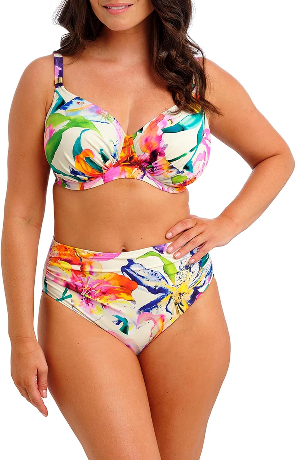 Women's Iguazu Falls Underwire Gathered Full Cup Bikini Top