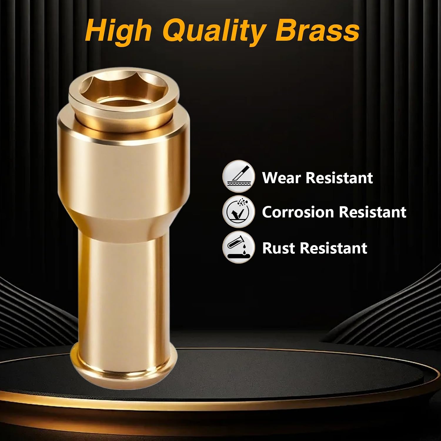 EVRBUL Upgraded Brass 2 Pcs Sunroof Water Drain Tube Hose Connectors Compatible with Land Rover Range Rover Sport
