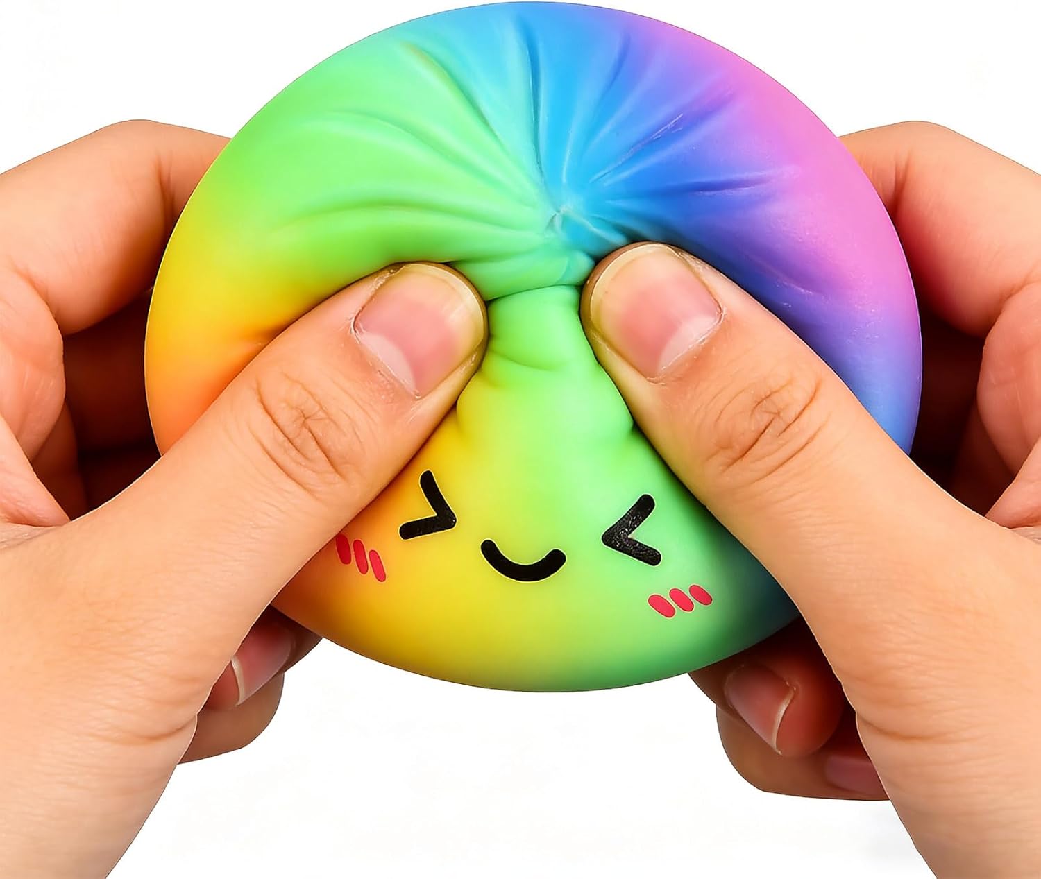 Dumpling-Squishy Toy, Glitter Squishy-Dumpling Toys, Giant Rainbow Mystery-squishies Bun Toys, Slow Rising Squishies-Toy in a Box, Easter Basket Stuffers Without Food Steamer Stretchy Accessories