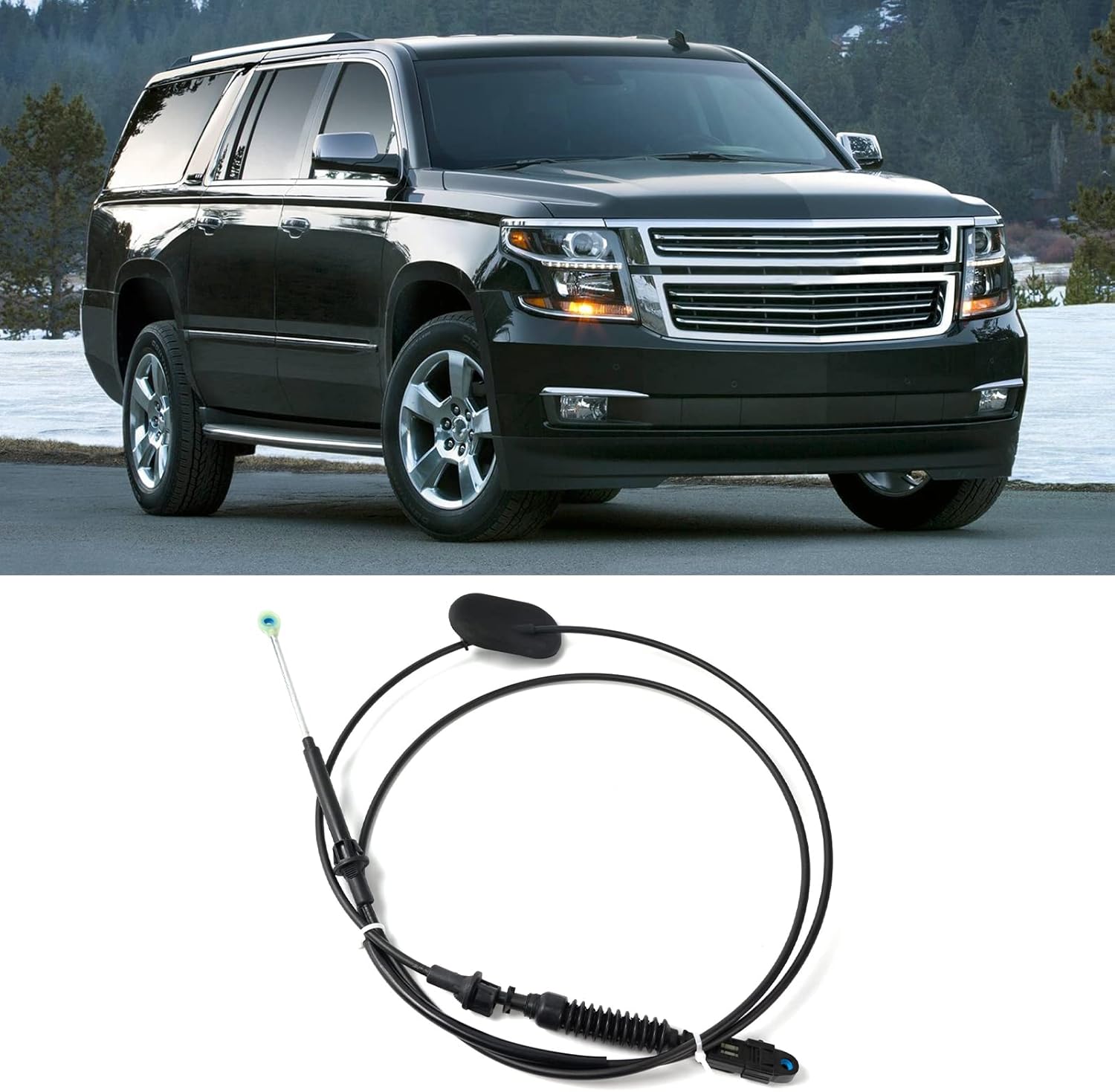 Aumzong Transmission Shifter Cable Lever, Automatic Transmission Control Rod Cable For GMC K2500 K1500 C2500 C1500 K3500 Replace# 15037353 : Automotive