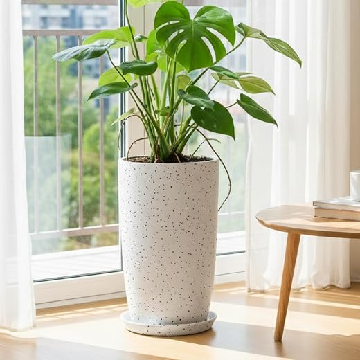 Kraft Seeds Qutub 18 inch Pot for Plant, Polymer Lightweight, Pots for Plants Big Size, Indoor Outdoor Garden Balcony Law...