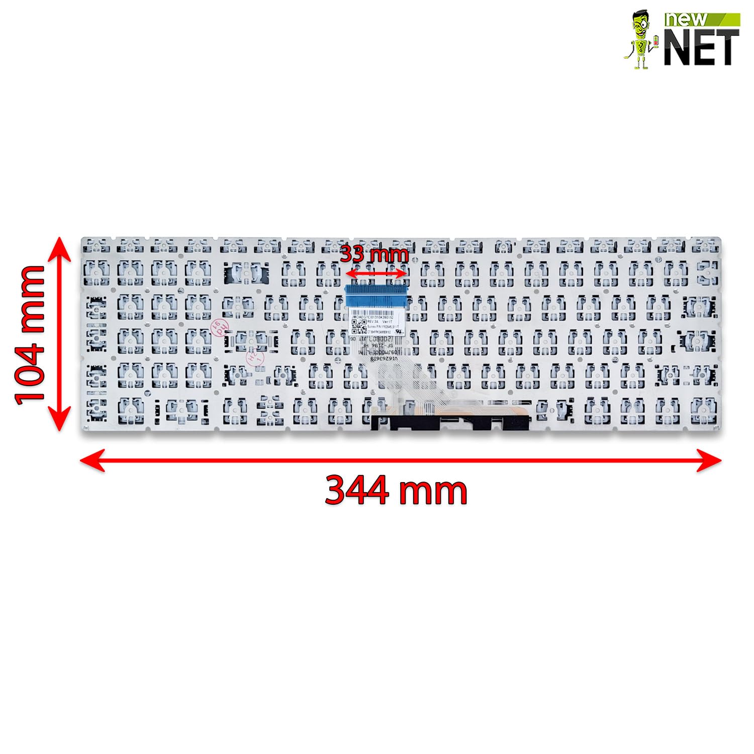 Tastiera Italiana Compatibile per HP 15S-DY, 15S-EQ, 15-EF, 15S-FQ, 15-GW, 15-CX, 15-BS, 15-CB, 15-CC, 15-CD, 15-CK, 15-BW [Senza frame - colore tasti Argento Silver - Retroilluminata - Layout ITA]