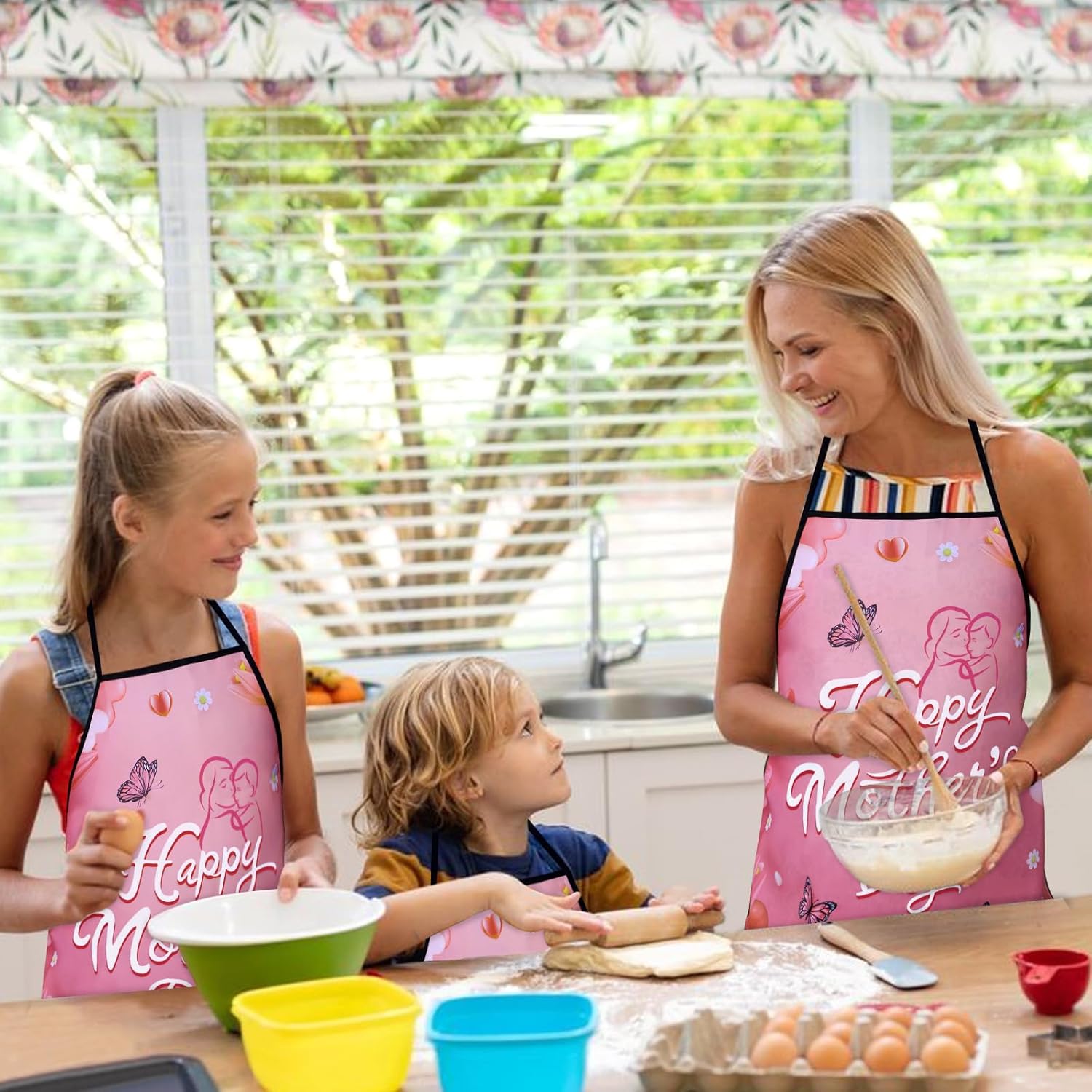 Funny Seasonal Holiday Apron, Adjustable Kitchen Cooking Apron for Women Men BBQ Baking Gardening Party Supplies - Image 3
