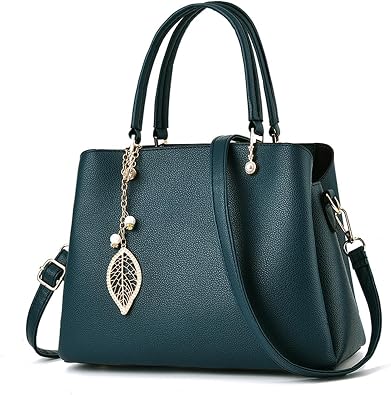 NICOLE & DORIS Ladies Elegant Handbags Medium Tote Handbags Top Handle Bag PU Leather Shoulder Bag Crossbody Bag