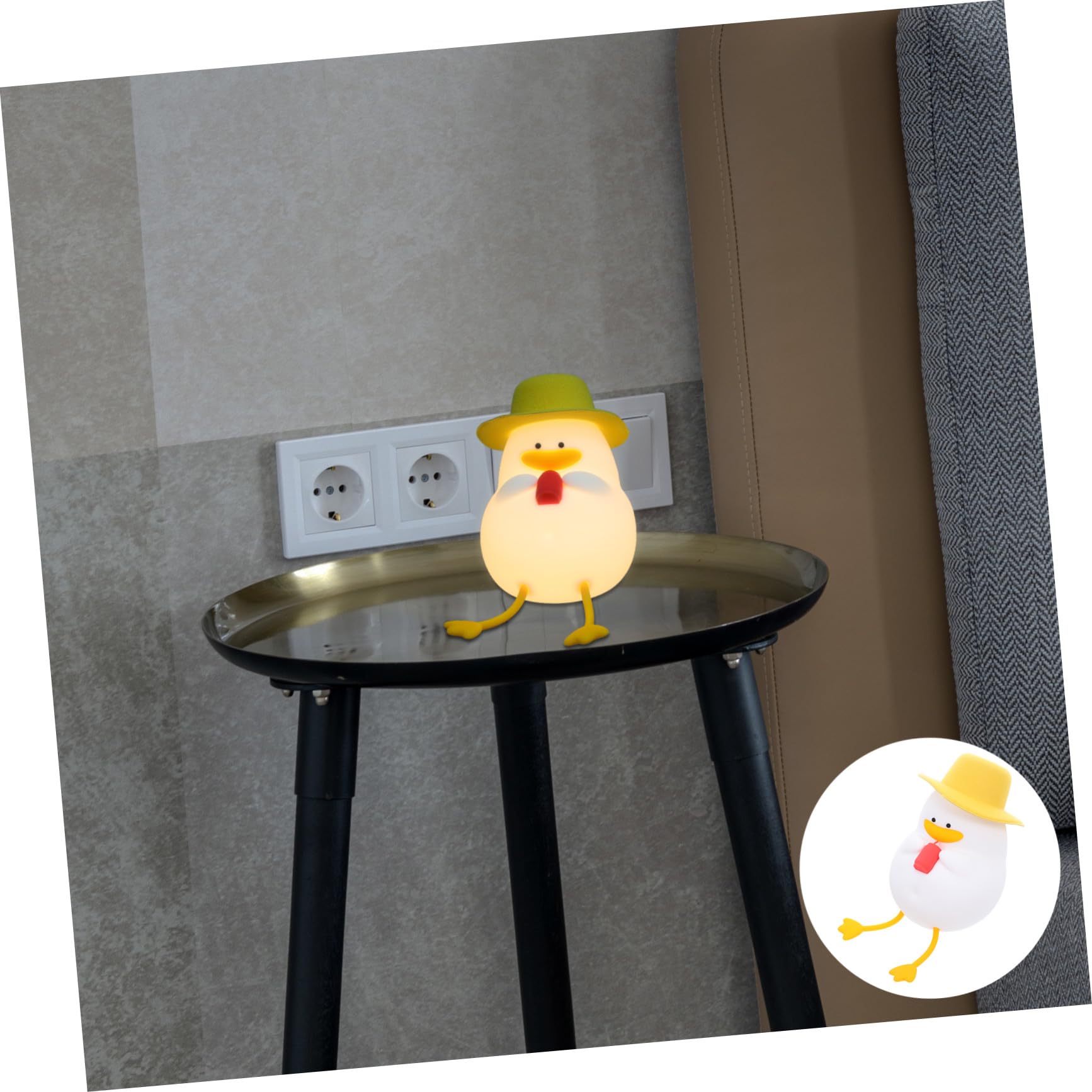 Lampada Papera in Silicone Morbido LED Cartoon Portatile per Cameretta Ragazzo Ragazza Luce Calda con Controllo per Allattamento e Decorazione Scrivania