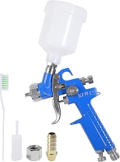 Spray Paint Gun,Car Accessories Mini Hvlp Spray Gun with 0.8 mm Nozzle & 125cc Cup,Car Spot Detail Repair Paint Sprayer Tool Kit,Suitable for Automotive Furniture Painting,Primer