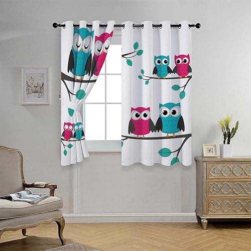 Darkening Curtains for Livingroom Nursery Doorway Curtain Rod Cortinas para Ventanas De Cuarto 85Inch Width by 108Inch Length,2 Panels