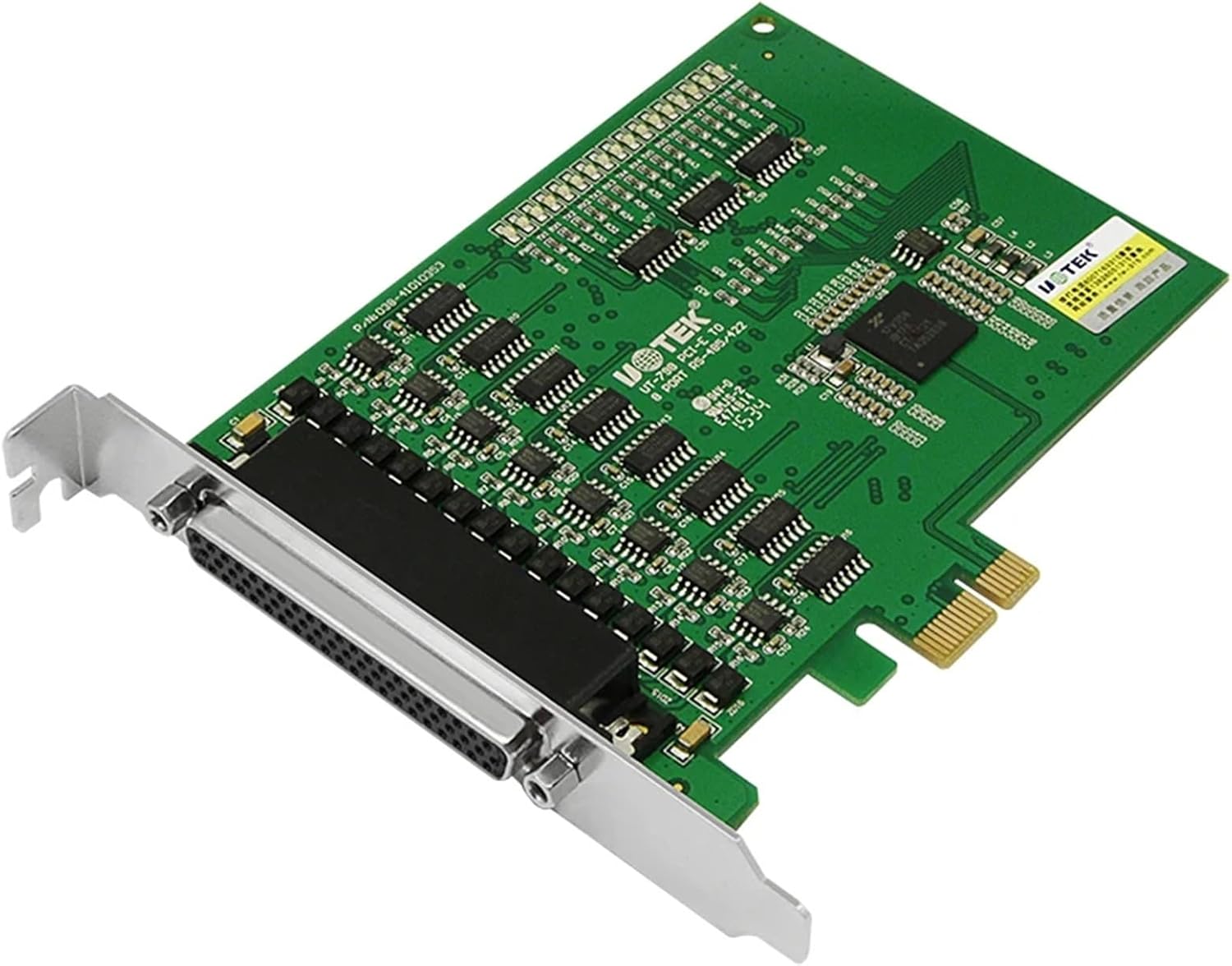 1PCS Industrial High Speed PCI-E to 8 Port RS-485 RS-422 Serial Card PCIE to RS485 RS422 Converter ESD Anti-Lightning 4U UT-798