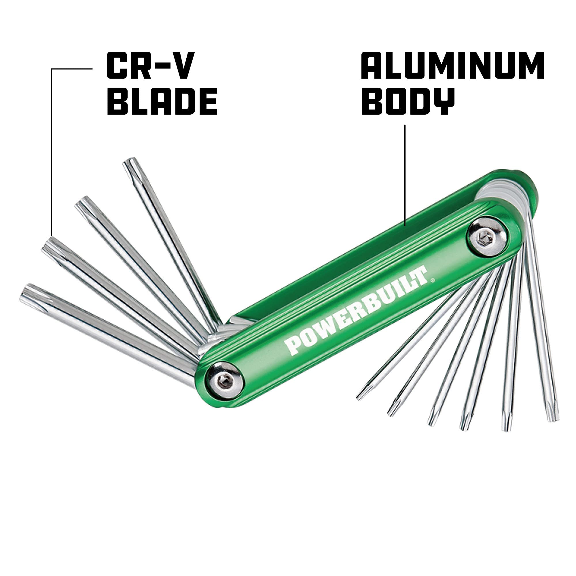 Amazon.com: Powerbuilt Llave plegable de aluminio del hex. de la
