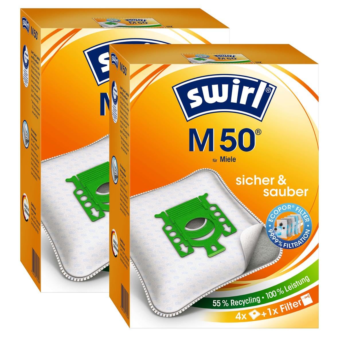 PakTrade 5 Sacchetti Per Aspirapolvere Miele S6 PARQUET Twister – Modello S6210 In Microfibra