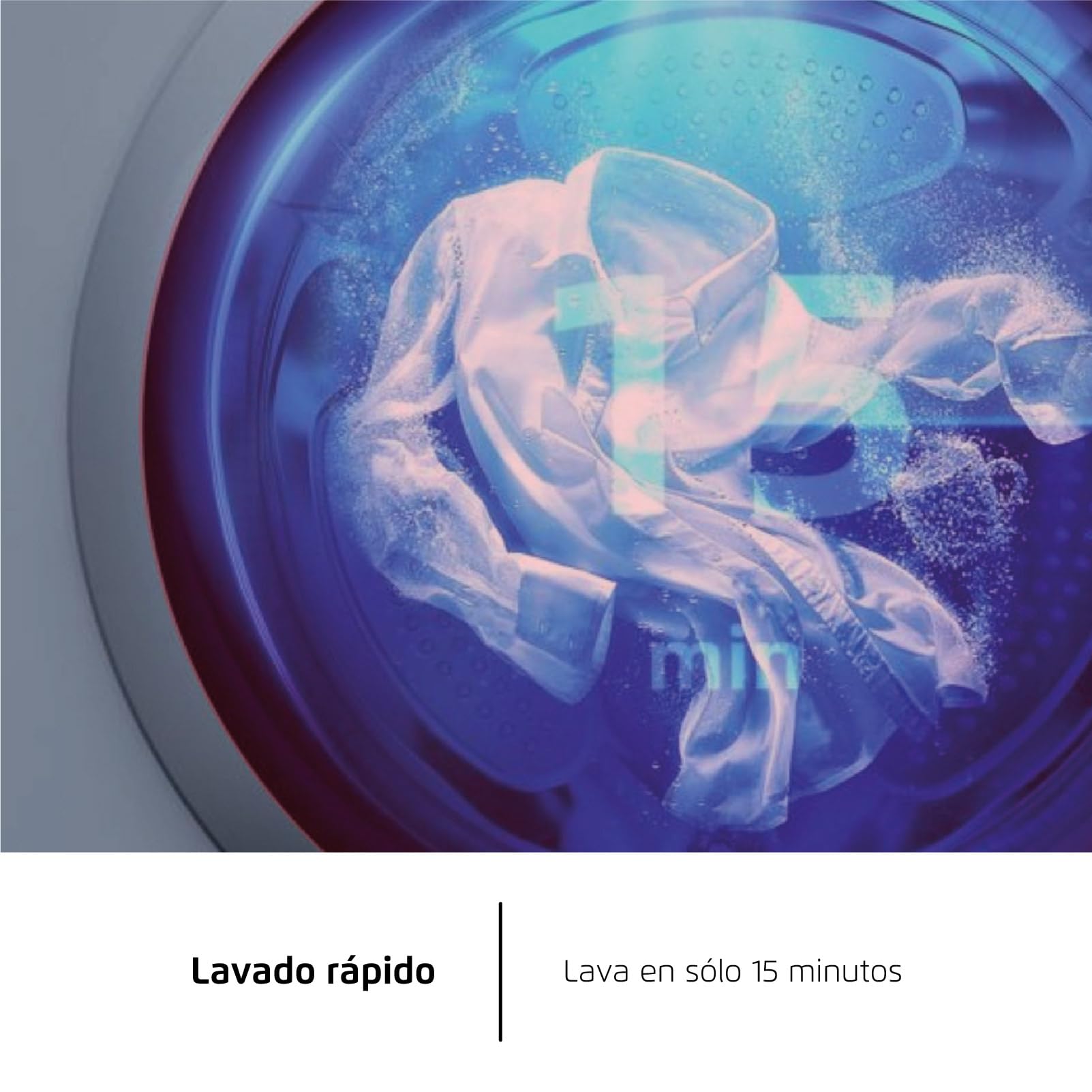 Corberó - Lavadora Secadora 2 en 1| CLSW805DG | 8 Kg / 5 Kg Secado | 1200 rpm | Motor Inverter | 16 Programas | Programa Antialérgico y Opción Vapor | Aclarado Extra | Clase A-20%| Gris