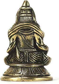 ASHIRWAD Brass Kuber Sculpture, Dhan Kubera, Lakshmi Kuvera, Vaisravana, Pancika, Sarvanubhuti, Idol Murti, Statue (Kuber-1)