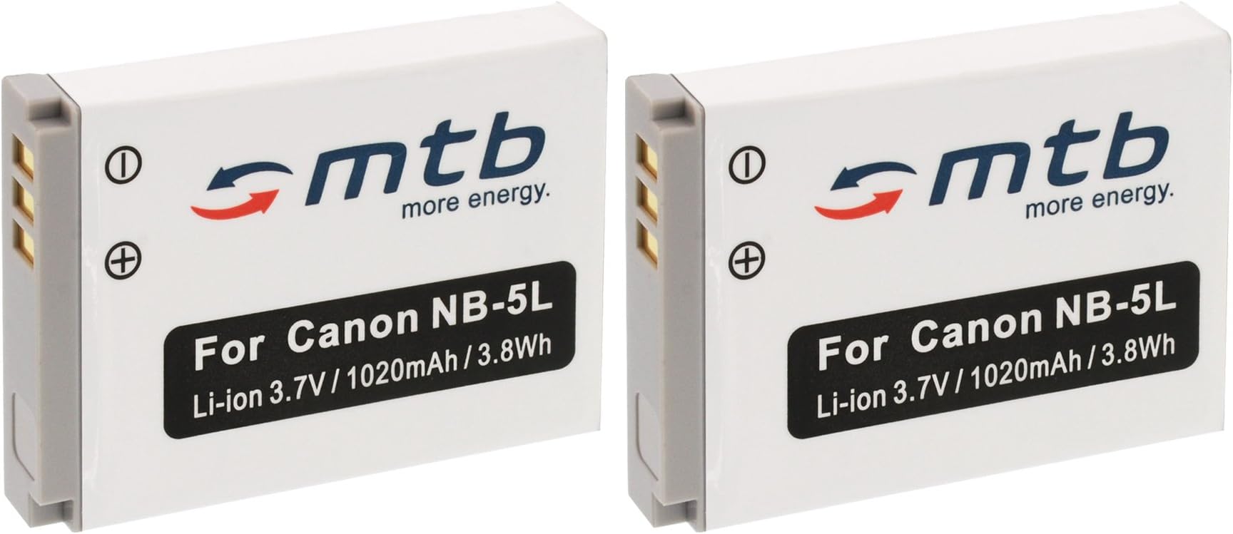 NB-5L Lot De 2 Batteries Li-ION Et Chargeur Micro USB