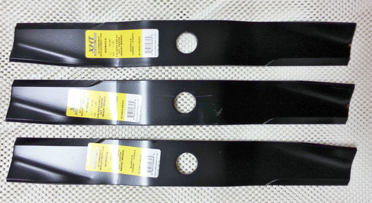 Amazon.com : B1KU1021 Set 3 Kubota heavy duty XHT mower blades 1-1