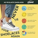 Xpand No Tie Elastic Shoe Laces. 1 Size Fits All for Adults & Kids | Stretch Laces for Sneakers, Runners & High Top Shoes