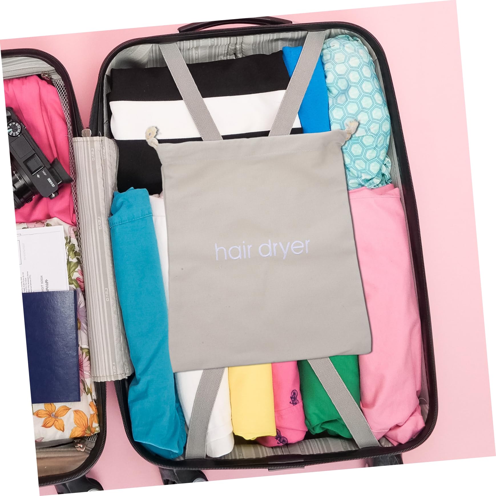 FRCOLOR 10 Stück Styling-Zubehör Heim-Organizer Tasche Und Lockenwickler Make-Up-Aufbewahrungsbehälter Stoff-Staubbeutel Glätteisen Gäste- - Werkzeuge Eisengraue