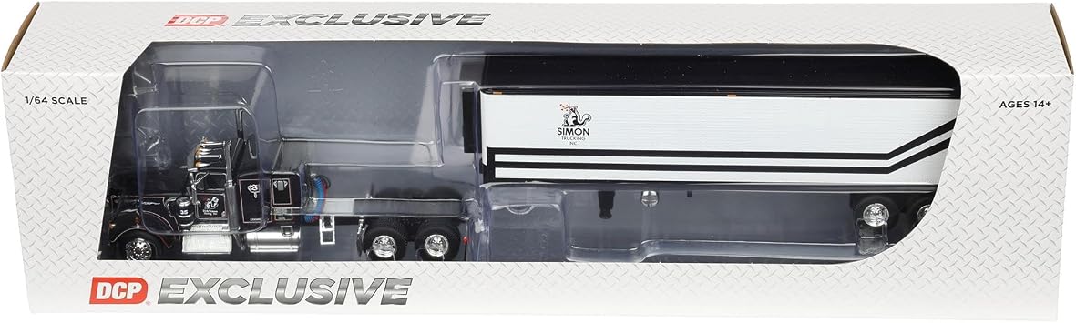 First Gear 1/64 ケンワース W900A 40フィートのビンテージリーファートレーラー付き ディック・サイモン・トラッキング DCPディーラー限定 60-2272