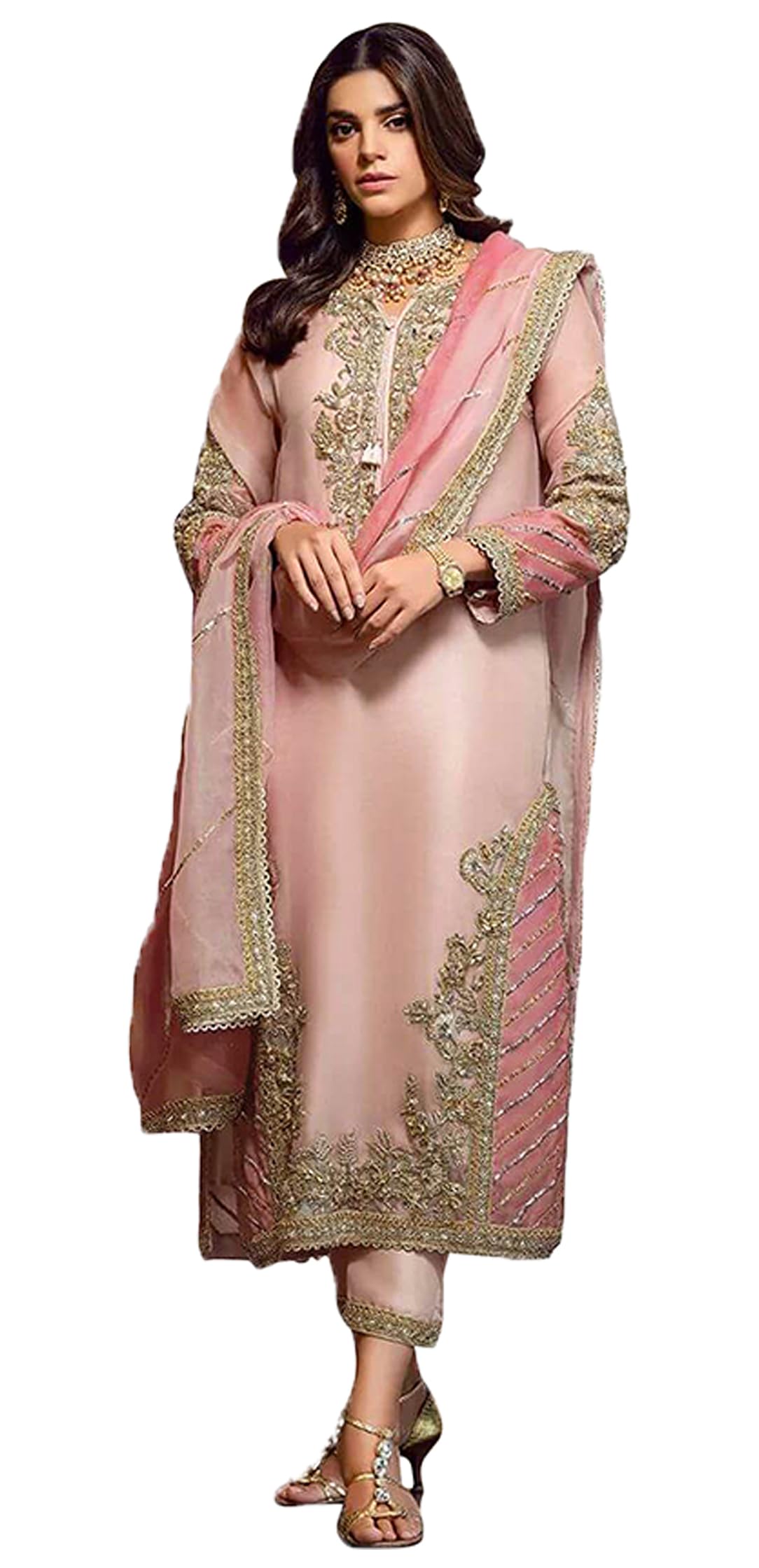 Womens Net semi Stitched anarkali gown for women Ladies use anarkali gown for women wedding For Emboirdery anarkali gown set with dupatta And anarkaligown dress