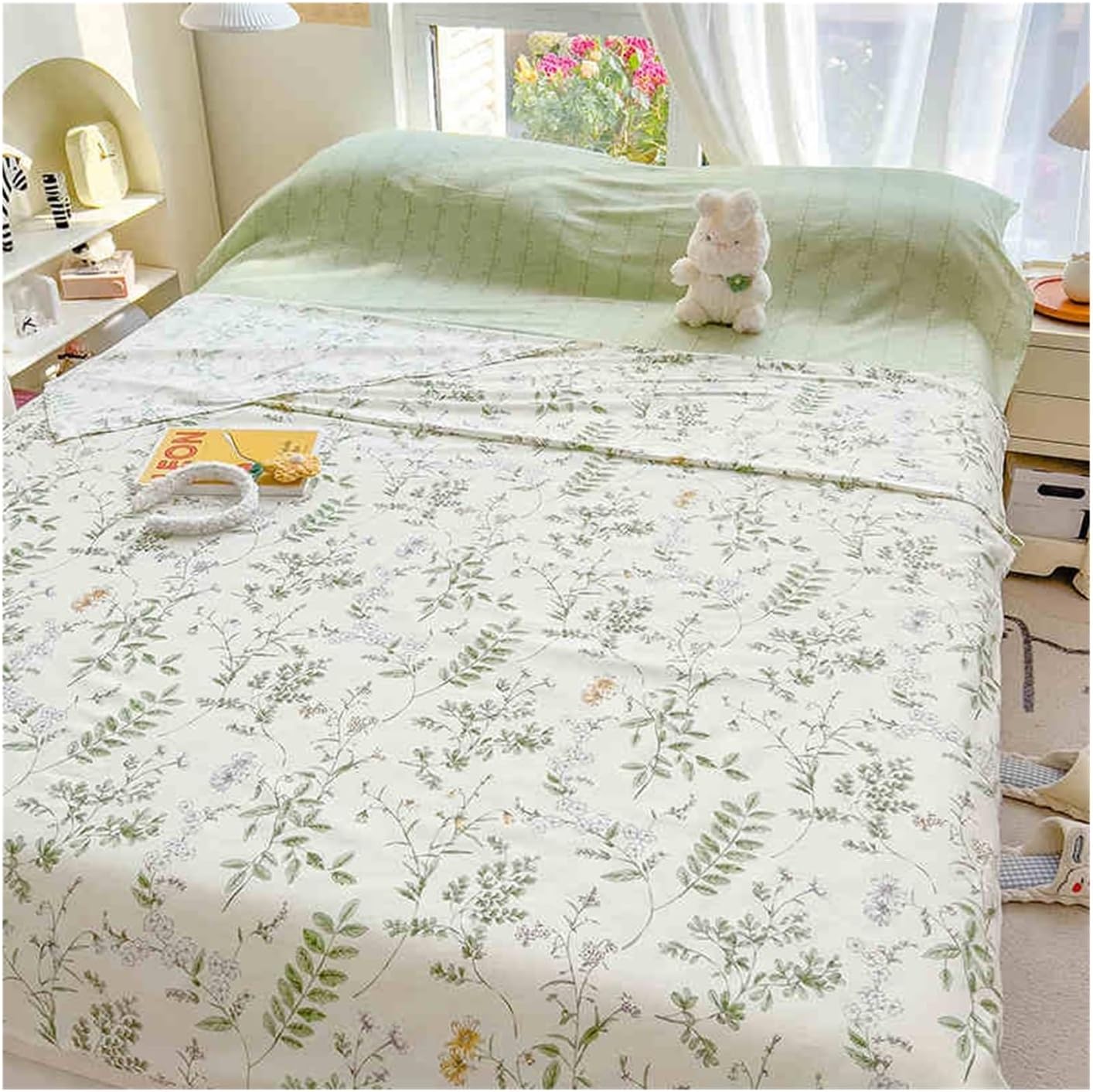 Flower Sleeping Bag Liner Cotton Camping Inner Single Double Ultralight Adult Sleep Sack Travel Sheets for Hotel Sleeping Bags