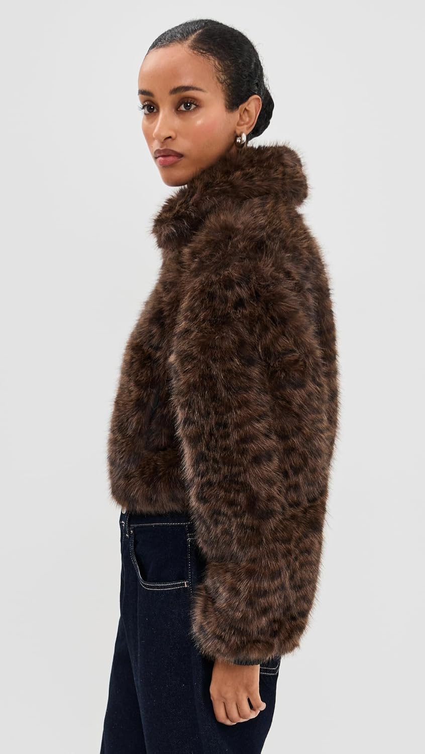 [BLANKNYC] Women's Midnight Run Faux Fur Jacket - Image 5