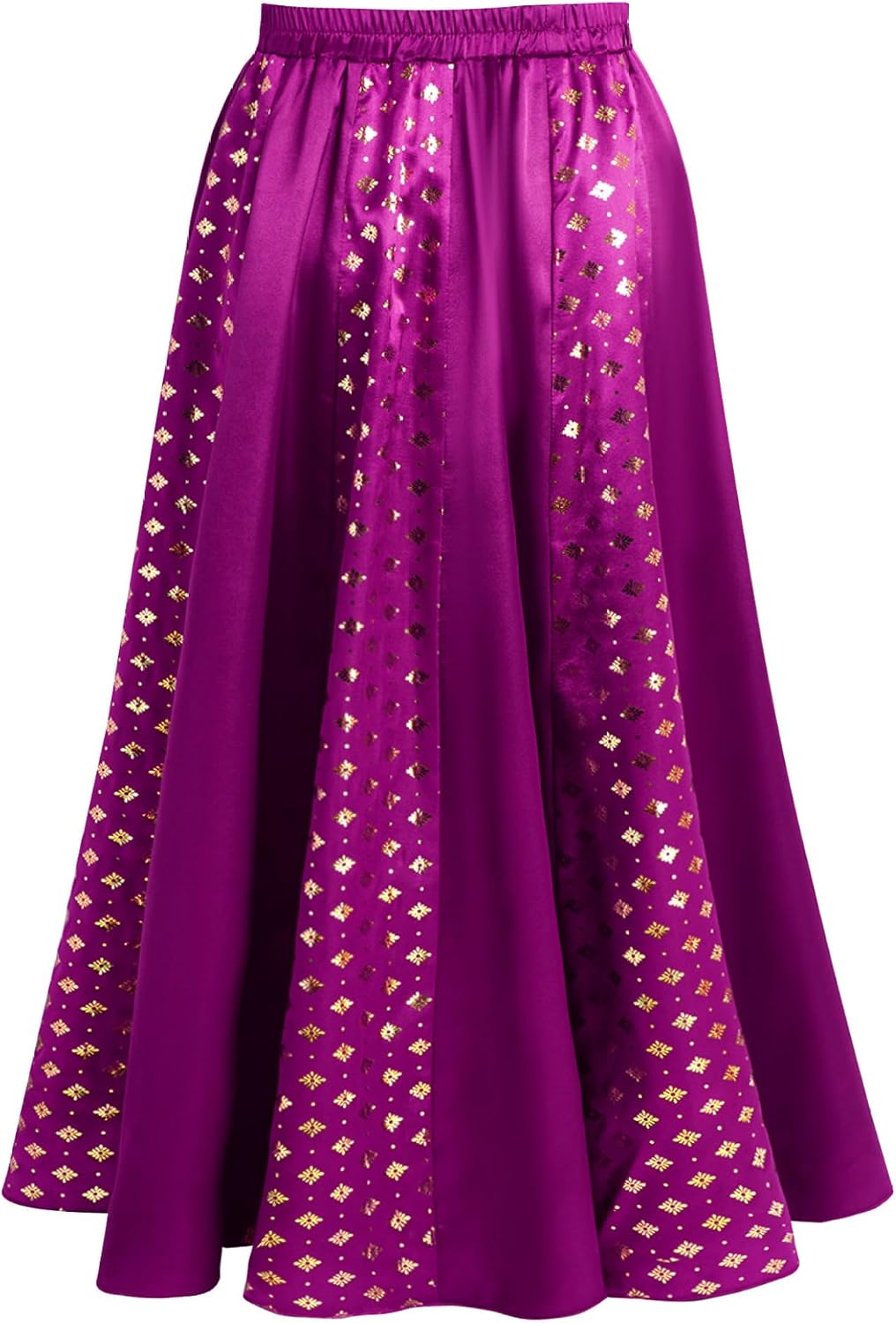 Kids Girls Satin Belly Praise Dance Skirts India Lehenga Ethnic Party Wear Long Swing Maxi Skirt Fancy Dress up