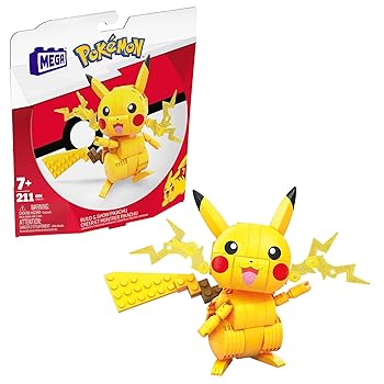 MEGA Pokemon Building Toys Set Build & Show Pikachu 211 Pieces