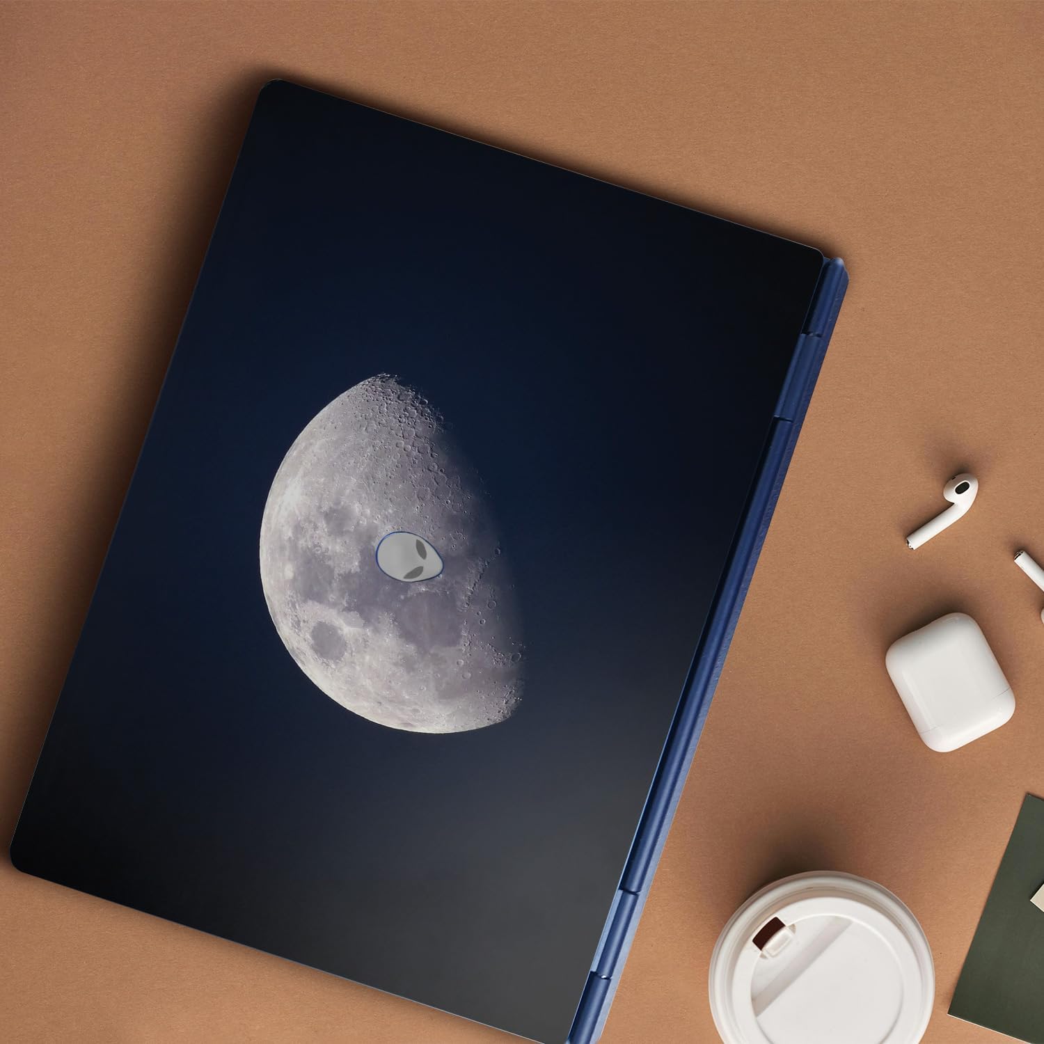 Laptop Skin Compatible with Alienware 16/16X Aurora (2025) - Moon - Premium 3M Vinyl Protective Wrap Decal Cover - Easy to Apply | Crafted in The USA by MightySkins