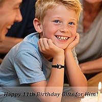 Vista 28 de Sereney Christmas Gifts for Him Son Boys Bonus Dad Father Men Boyfriend Grandson Friend as Triple Protection ID Bracelets Birthday Gifts for 9 10 11