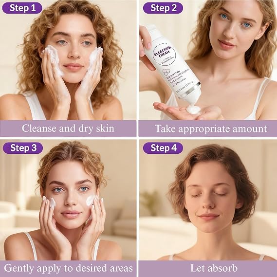 Skin Bleaching Cream, Skin Lightening Cream,Skin Tone Corrector for Underarms,Knees,Elbows&Intimate Areas,Lightening Cream with Vitamin C&Arbutin,Hyperpigmentation Treatment,Brightening,Moisturizing