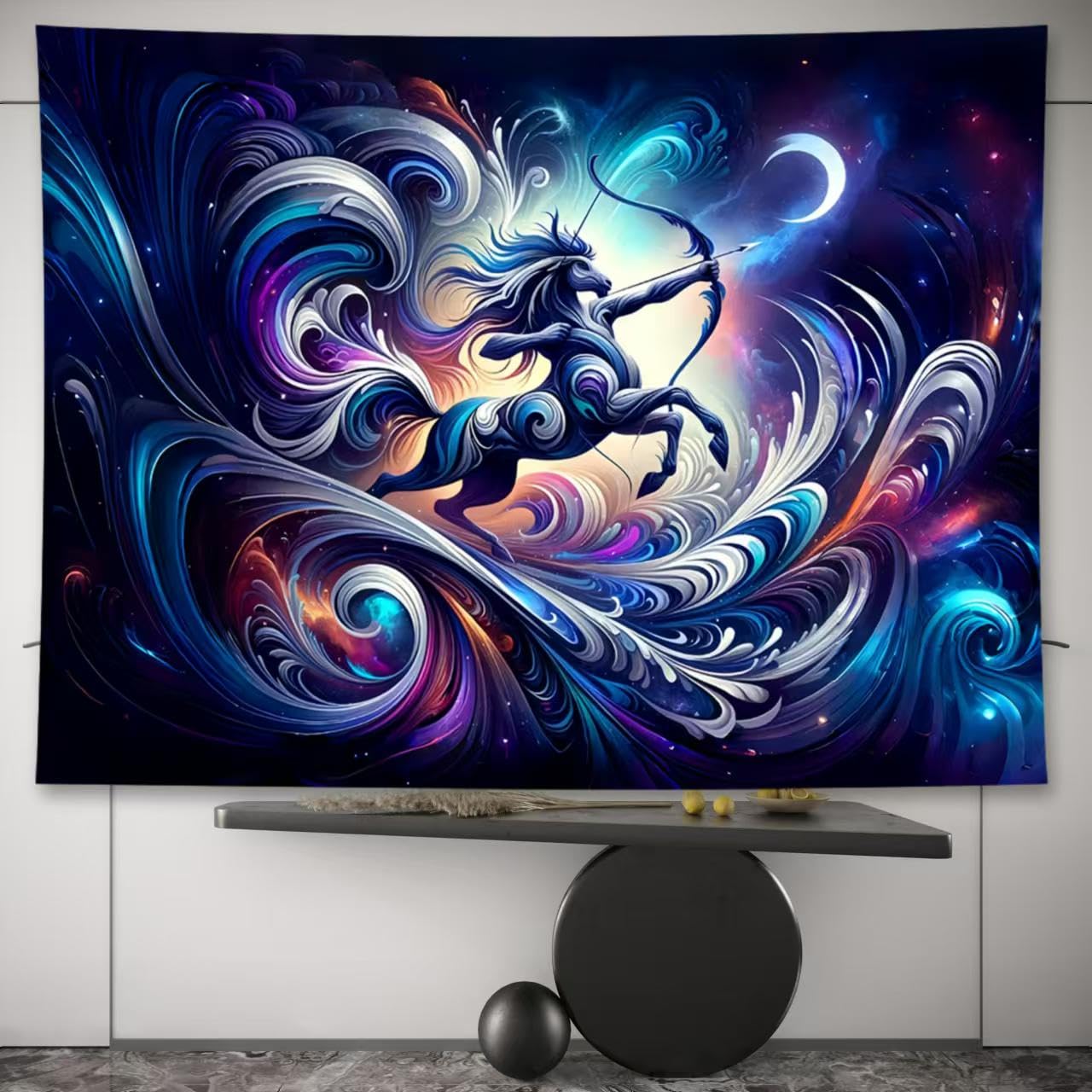 Sagittarius Tapestry Wall Hanging Zodiac Sign Decoration Aesthetic for Bedroom Living Room Dormitory Suitable for Teen Boy and Girl Who Like Astrology