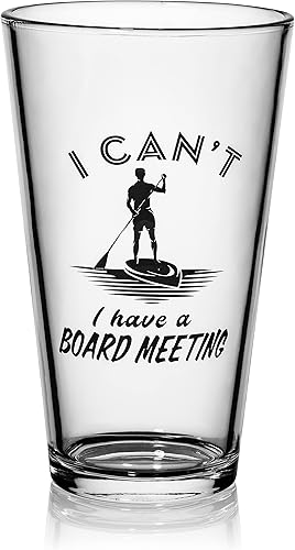 Sand Everywhere - Vaso de cerveza de pinta - Regalos de tabla de surf y remo